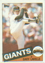 1985 Topps Baseball Cards      462     Gary Lavelle